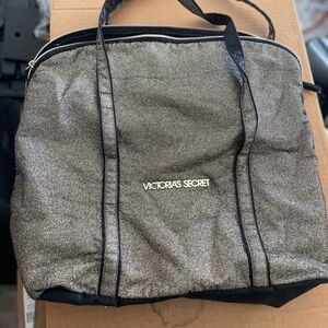 Victoria's Secret Shimmering Silver Travel Bag